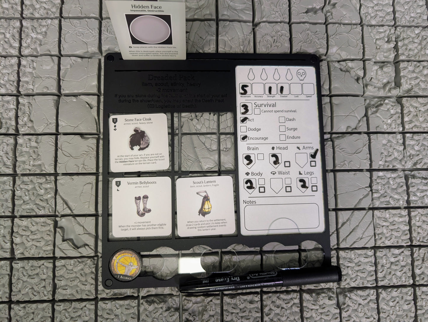 Scout Panel for Kingdom Death: Monster