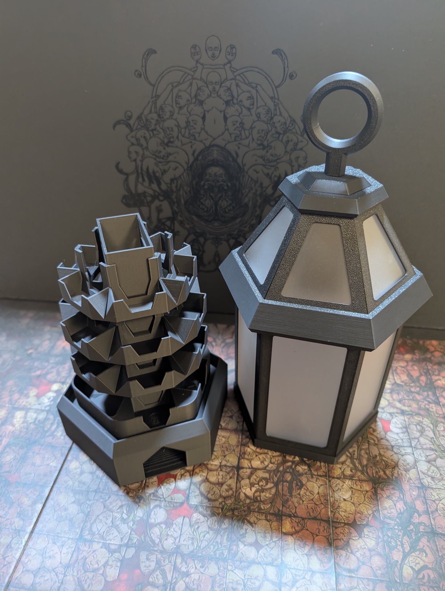 Lantern Dice Tower & Token Storage