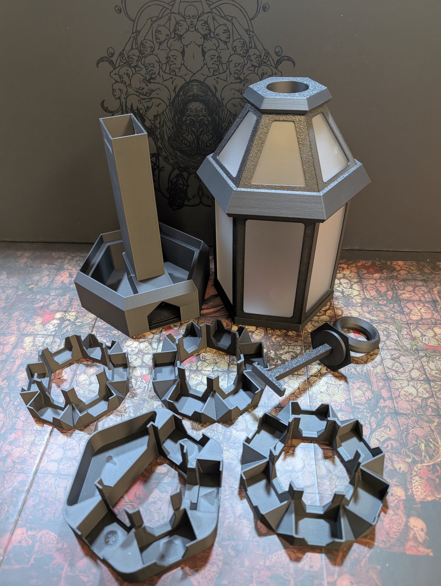Lantern Dice Tower & Token Storage