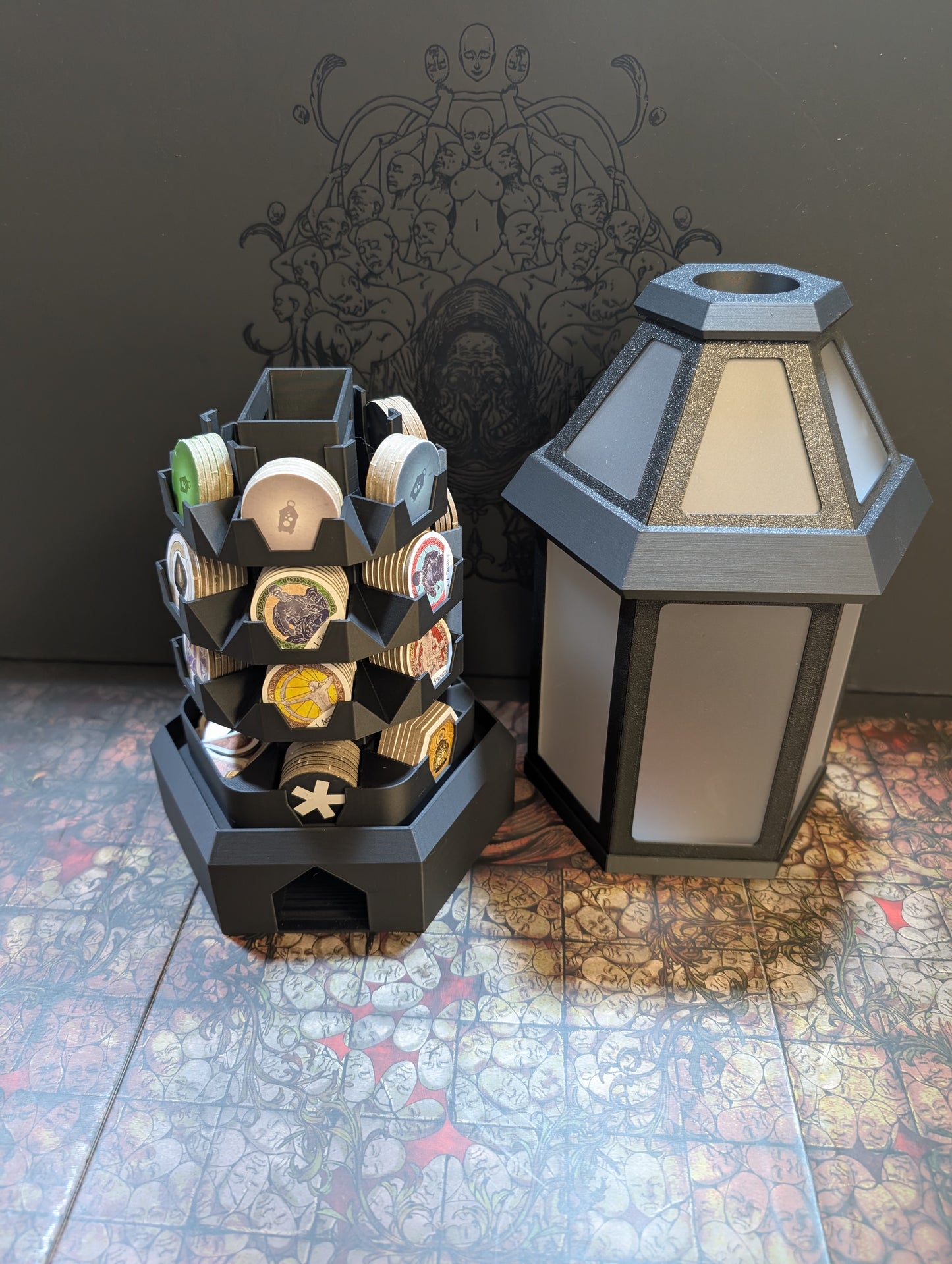 Lantern Dice Tower & Token Storage
