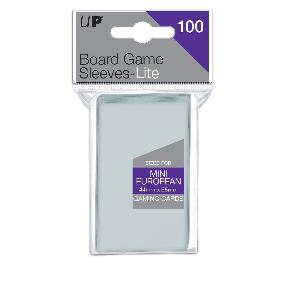 Mini European Lite Board Game Sleeves (100ct) for 44mm x 68mm Cards