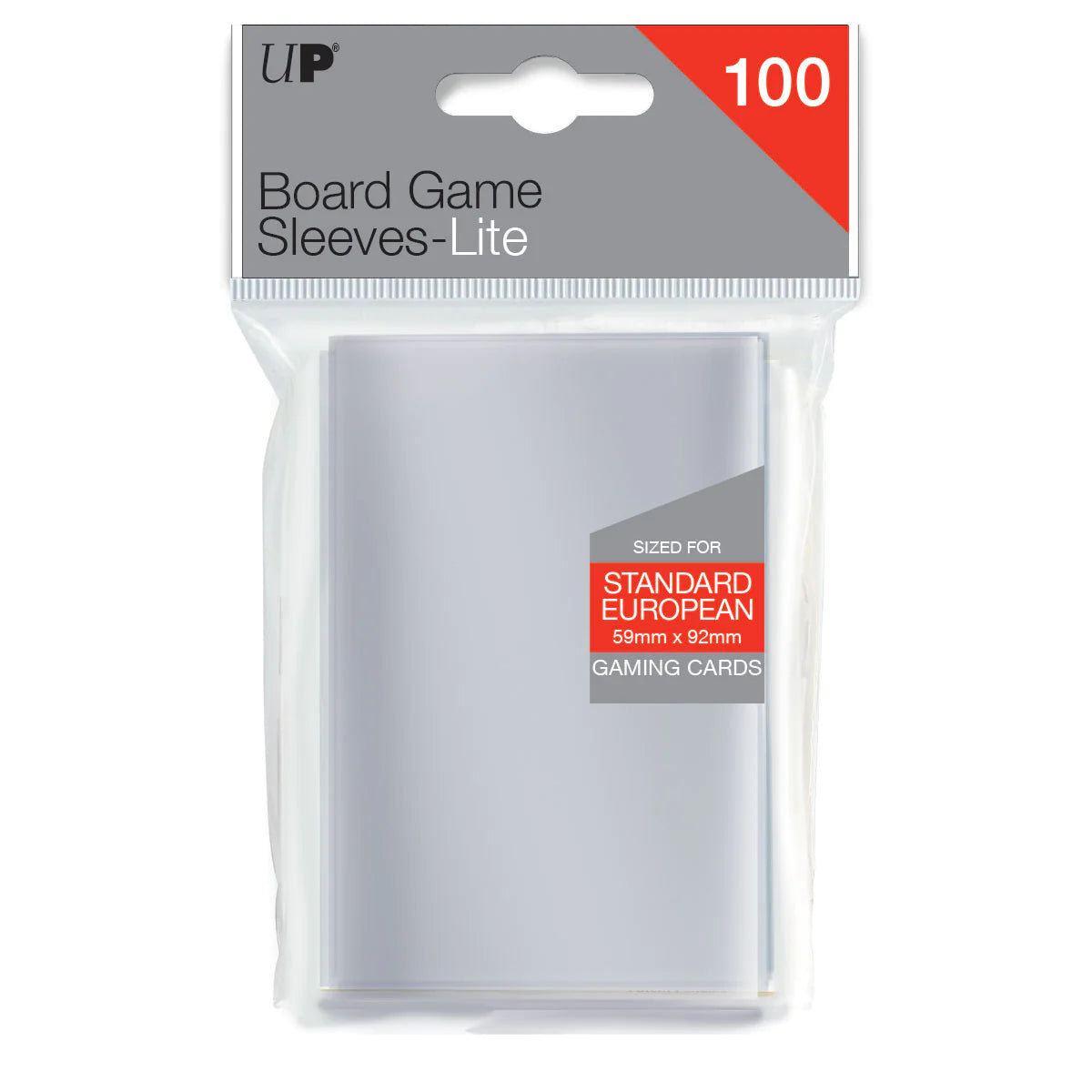 Standard European Lite Board Game Sleeves (100ct) for 59mm x 92mm Cards