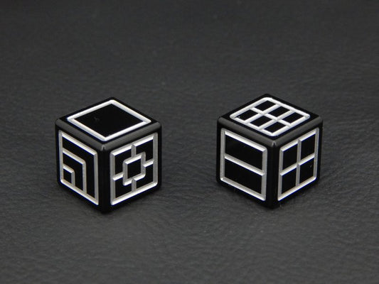 Custom Dice - black color anodized aluminium dice iXLP v2.0