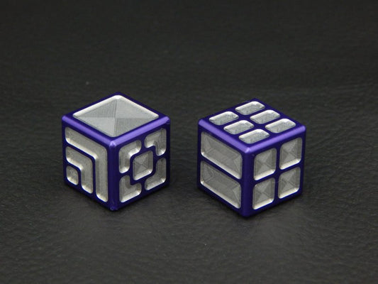 Custom Dice - purple color anodized aluminium dice XLP v2.0