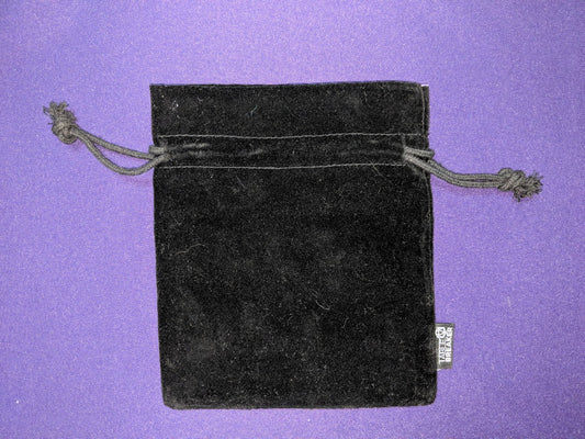 small velveteen dice bag with sateen interior in a variety of colors