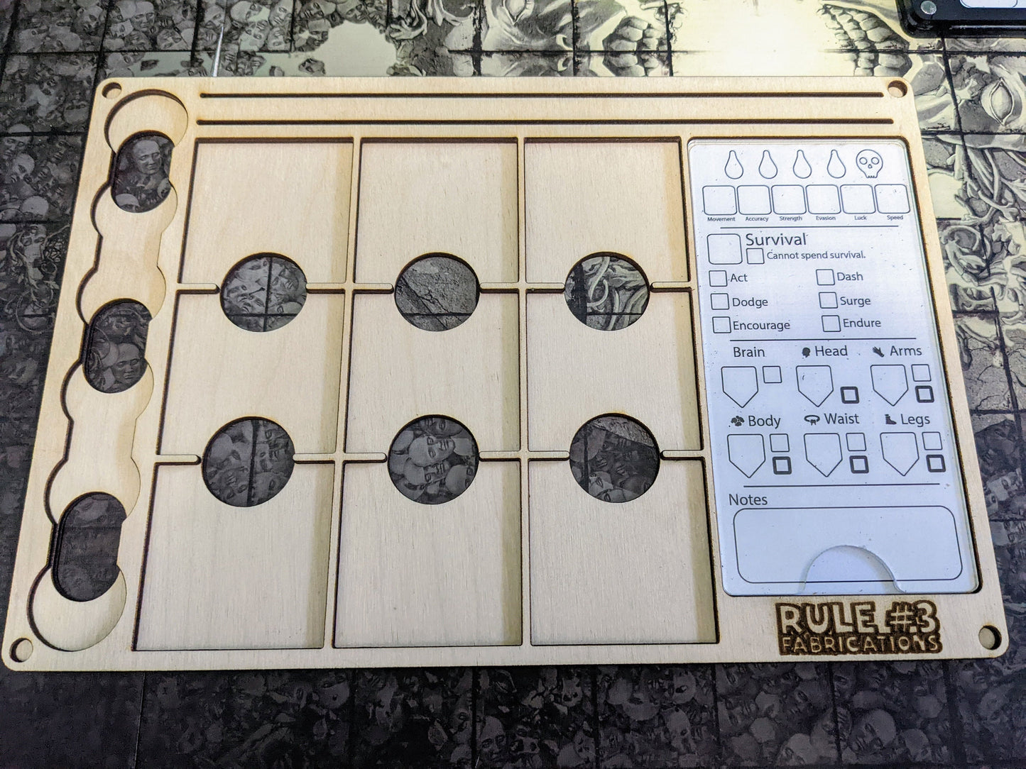 Survivor Panels for Kingdom Death: Monster