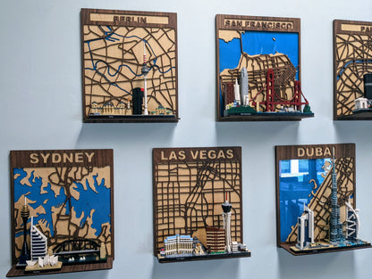 Display Shelf for LEGO Architecture Skyline Sets